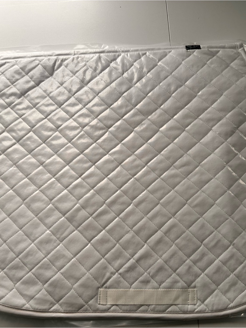 Quilted White Saddle pad - Picture 2 of 4